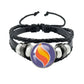 Mega Stone Key Chain Anime Peripheral Creativity Exquisite Fashion Black Leather Rope Buckle Key Chain Trend