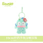 10cm Sanrio My Melody Kuromi Cinnamoroll Hello Kitty Hangyodon Purin Dog Bell Plush Toy Anime Stuffed Animals Keychains Pendant