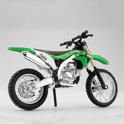Scale 1:12 Scale KX450 400 Motorcycle Model Toy Shock Absorption Linkage Steering Alloy Diecast Motor Models for Boyfriend