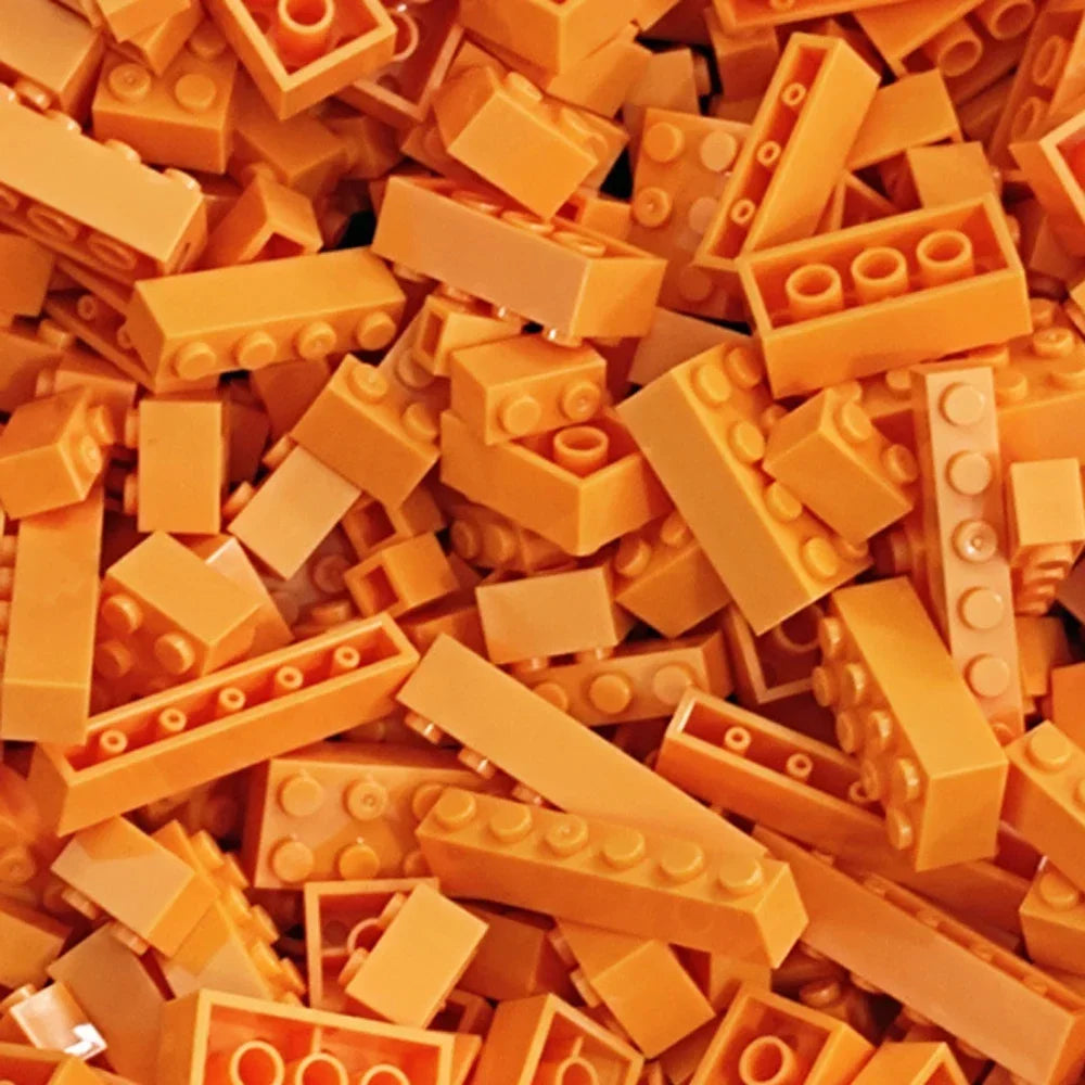 125g/250g DIY Building Blocks Bulk Set City Classic Bricks Colorful Assembly Creative Toy Educational Interactive Toy for Kids