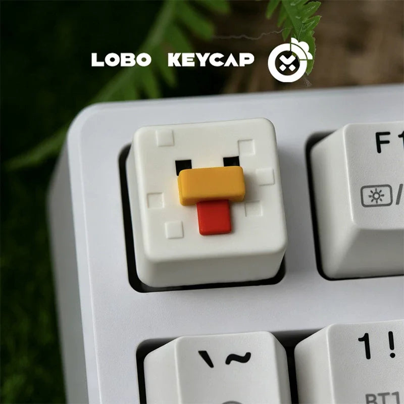 Square Shape My World Series Pixel Style Personalized Mechanical Keyboard Diy Decoration Keycap Game Periphery Custom Edition