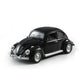 1:18 Scale Beetle 1955 Model Toy Cars Alloy Diecasting Doors Opened Sound Light Pull Back Miniature Vehicles for Children Gifts