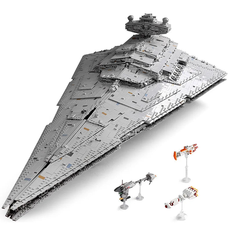 New 13135 Star Plan Toys The MOC-23556 ISD Monarch Spaceship Building Block Assembly Starship Model Brick Set Kid Christmas Gift