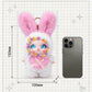 Cute and colorful Plush Rabbit doll; Children's Plush Animal Rabbit doll; Long-Eared Cute Rabbit Lace-Trimmed Plush doll Pendant