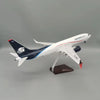 47CM 1:85 Scale B737 Model AEROMEXICO Mexico Airline With Base Landing Gears Aircraft Resin Plane Model For Collection Gift