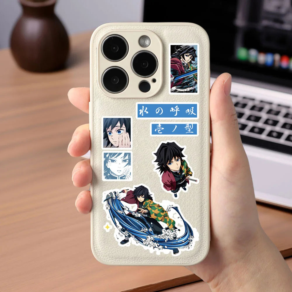 New Demon Slayer Tokitou Muichirou Tomioka Giyuu Creative Anime Peripheral Stickers Two-Dimensional Cartoon Decorative Stickers