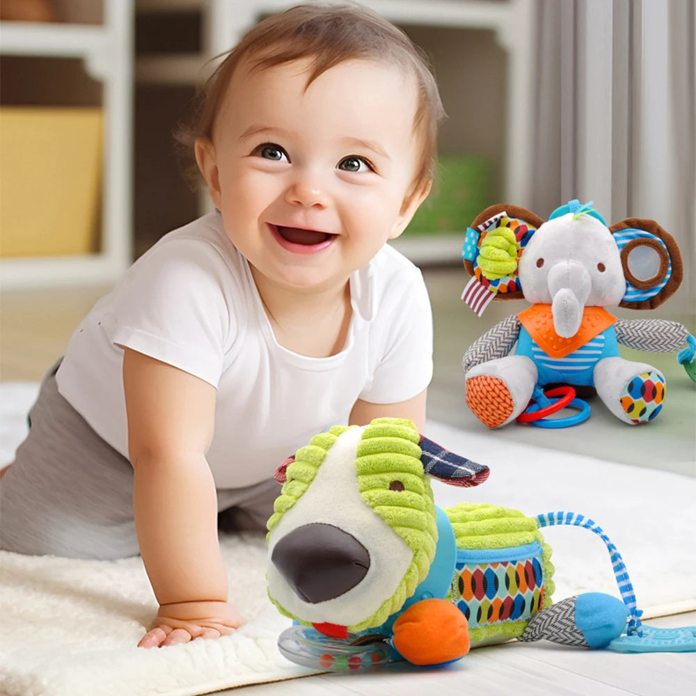 1pcs Baby Toys Kawaii Soft Plush Dolls Animal Strollers Pendant Toys for Newborn Boys Girls Toddler Birthday Gift