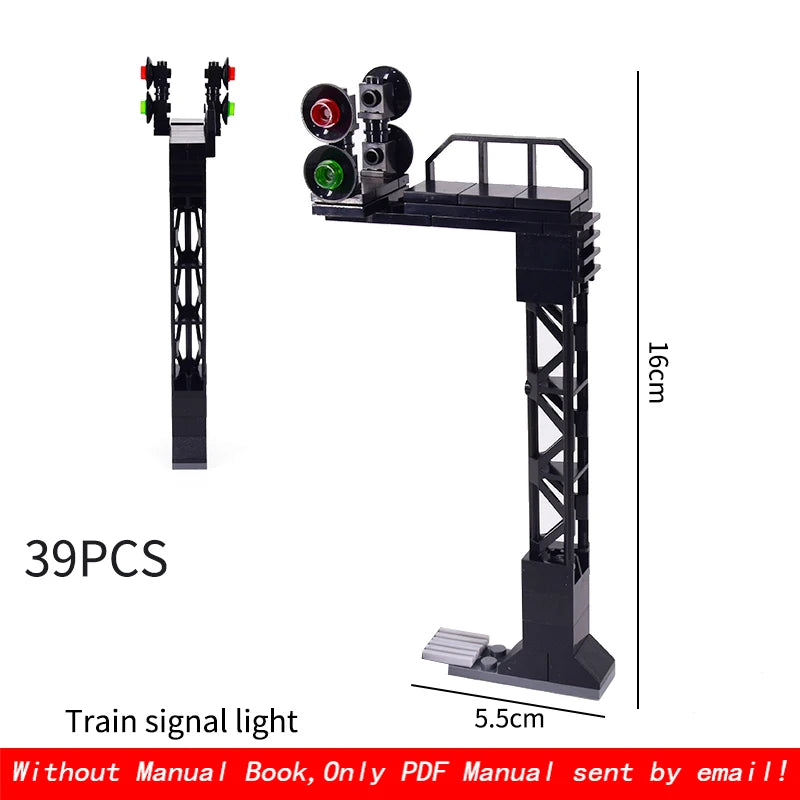 City Trains Flexible Tracks Forked Straight Curved Soft Rails Track Switch Building Block Bricks Kids DIY Technical Creative Toy
