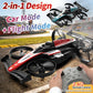Look here! A mini car and drone combo - a dual-mode, multi-functional gift! One-button takeoff, stable hovering, racing mode, headless mode, and 360° aerial flips. The perfect Christmas gift or a fun birthday present!