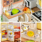 Rolife DIY Miniature House Kit Happy Meals Kitchen Super Creator Dollhouse 3D Puzzle Model Building Kit with LED for Desk Decor