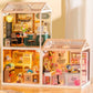 Rolife Super Creator Serious DIY Miniature House Kit Mini Dollhouse Model Building Kit with LED Light Home Decor(DW026/27/28)