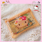 Genuine Sanrio Hello Kitty PVC Wallet Cartoon KT Cat Transparent Waterproof Card Holder Travel Portable Storage Pouch lady Gift