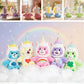 Care Bears 20cm Unicorn Hood Plush Suction Cup Ornament Wall Car Mirror Hanging Decor Cute Kawaii Stuffed Bear Toy Gift for Kids