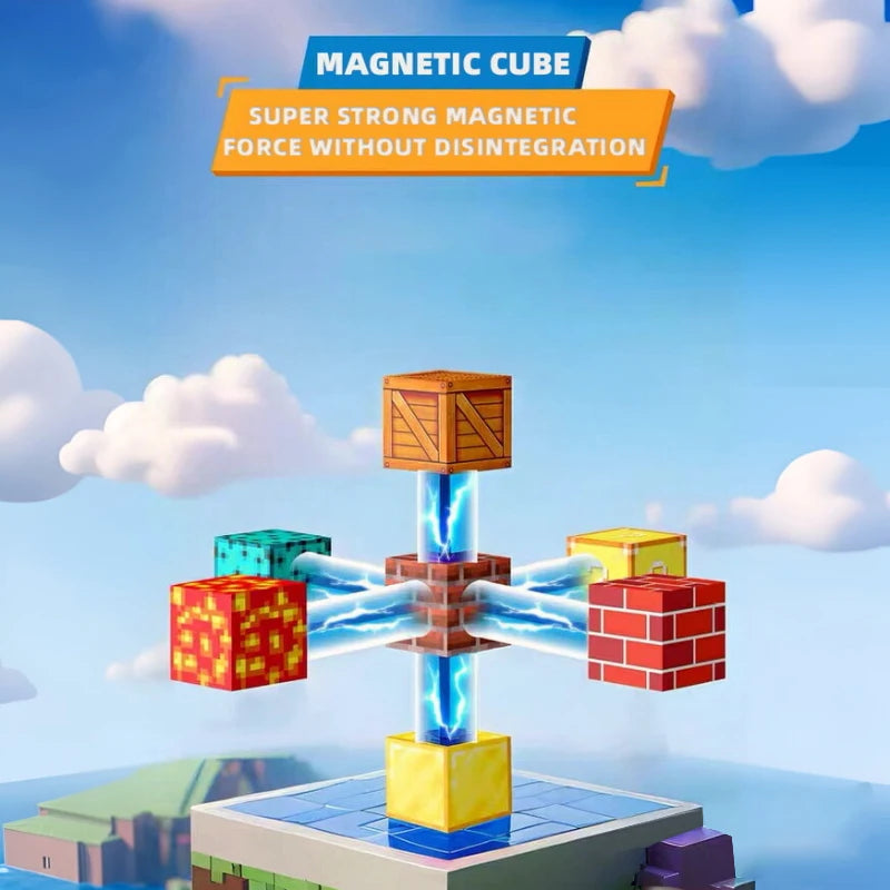 Magnetic Building Blocks Toy Building Blocks Full Set of Children's DIY Assembly Toy Building Blocks Table Building Games June 1
