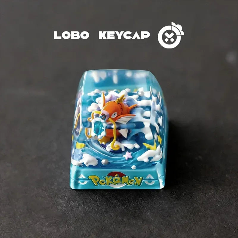 Pokemon Transparent Esc Keycap Keyboard Accessories Anime Cute Resin Shrink Drip Glue handmade Keycaps Anime Fans Gift