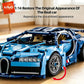 KAVOWORLD 1144PCS 1:14 Scale Blue Racing Building Block Toys Blue Supercar Building Kit Collectible Sports Car Model with Adjustable Scissor Doors & Rear Wing STEM Construction Toy for Teens 14+ Home Office Desk Decor Display