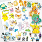 3PCS Pokemon Temporary Tattoo Stickers Children Pikachu Sticker Funny Cartoon Girls Christmas Birthday Gift Reward Toy