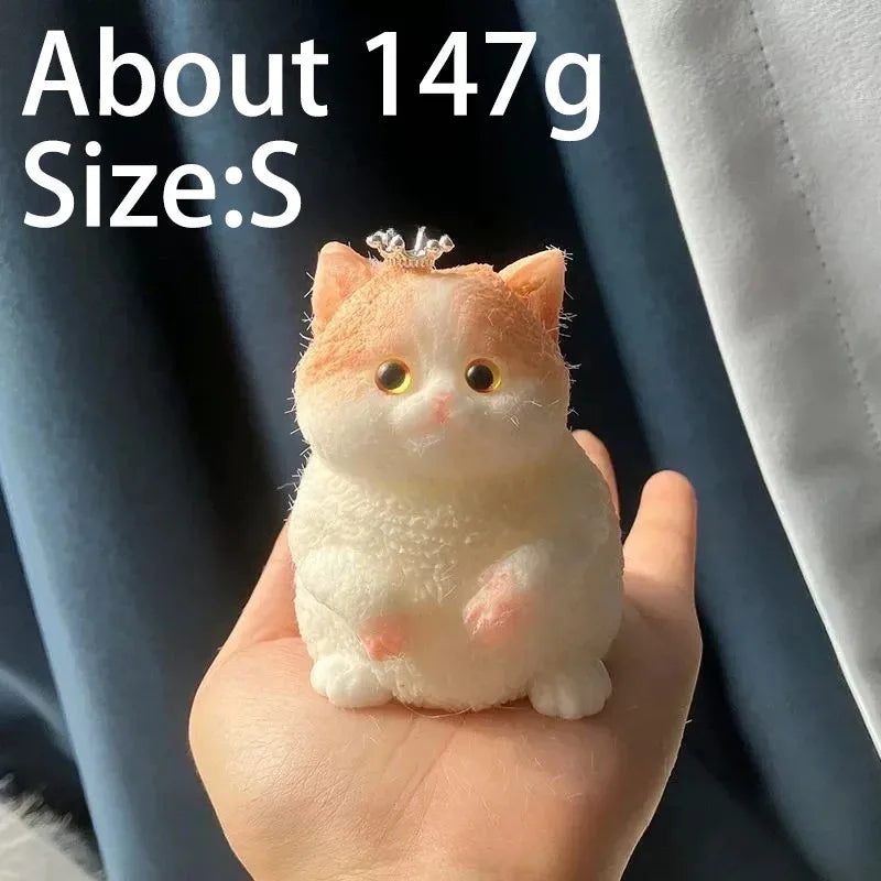 Kawaii Lucky Cat Siamese Cat Soft Slow Rising Squeeze Stress Relief Sensory Fidget Toy Plush Desktop Ornamen Anxiety Relief Toy