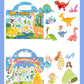 New Children Reusable Scene Cute Stickers DIY Puzzle Sticker Games Books Cartoon Animal Learning Cognition Toys For Kids Gift