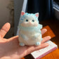 Kawaii Lucky Cat Siamese Cat Soft Slow Rising Squeeze Stress Relief Sensory Fidget Toy Plush Desktop Ornamen Anxiety Relief Toy