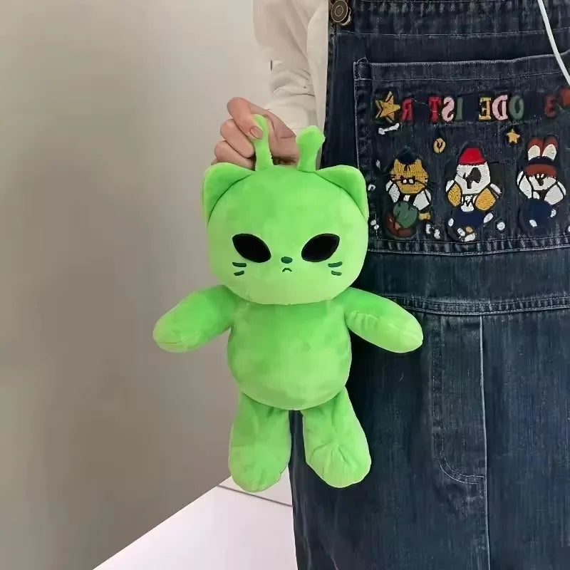 Gnarpy Regretavator Plush Doll Toy Furry Green Alien Cat Stuffed Plushies Figure Game Cosplay Cute Fans Collection Gift