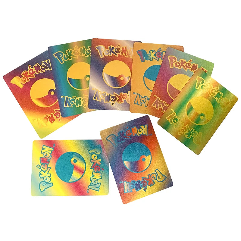81-15Pcs Pokemon Cards Gold Silver Vmax GX Card Collection Battle Trainer Card Spanish English French Child Toys Christmas Gifts