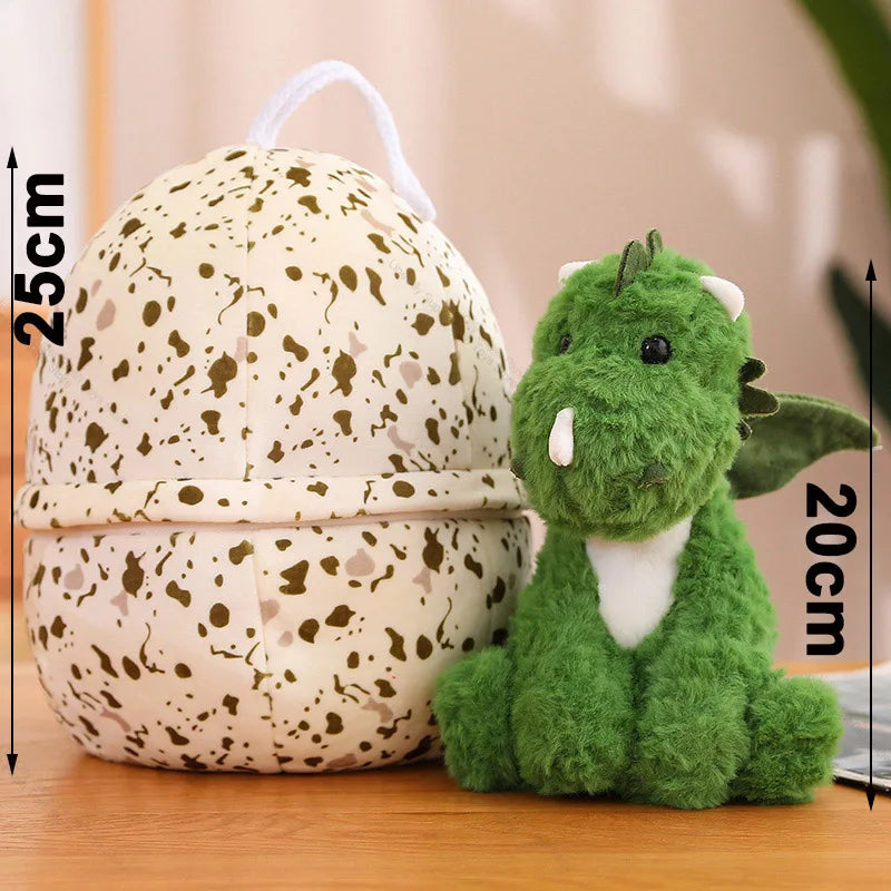 Creative Dinosaur Egg Turn Into Dino Plush Toys Creative Stuffed Cartoon Dragon Doll Pillow Baby Sleeping Cushion for Kids Gifts