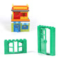 102pcs Door Window Brick Bulk DIY House Building Blocks Bricks Toys City Architect for Children Educational