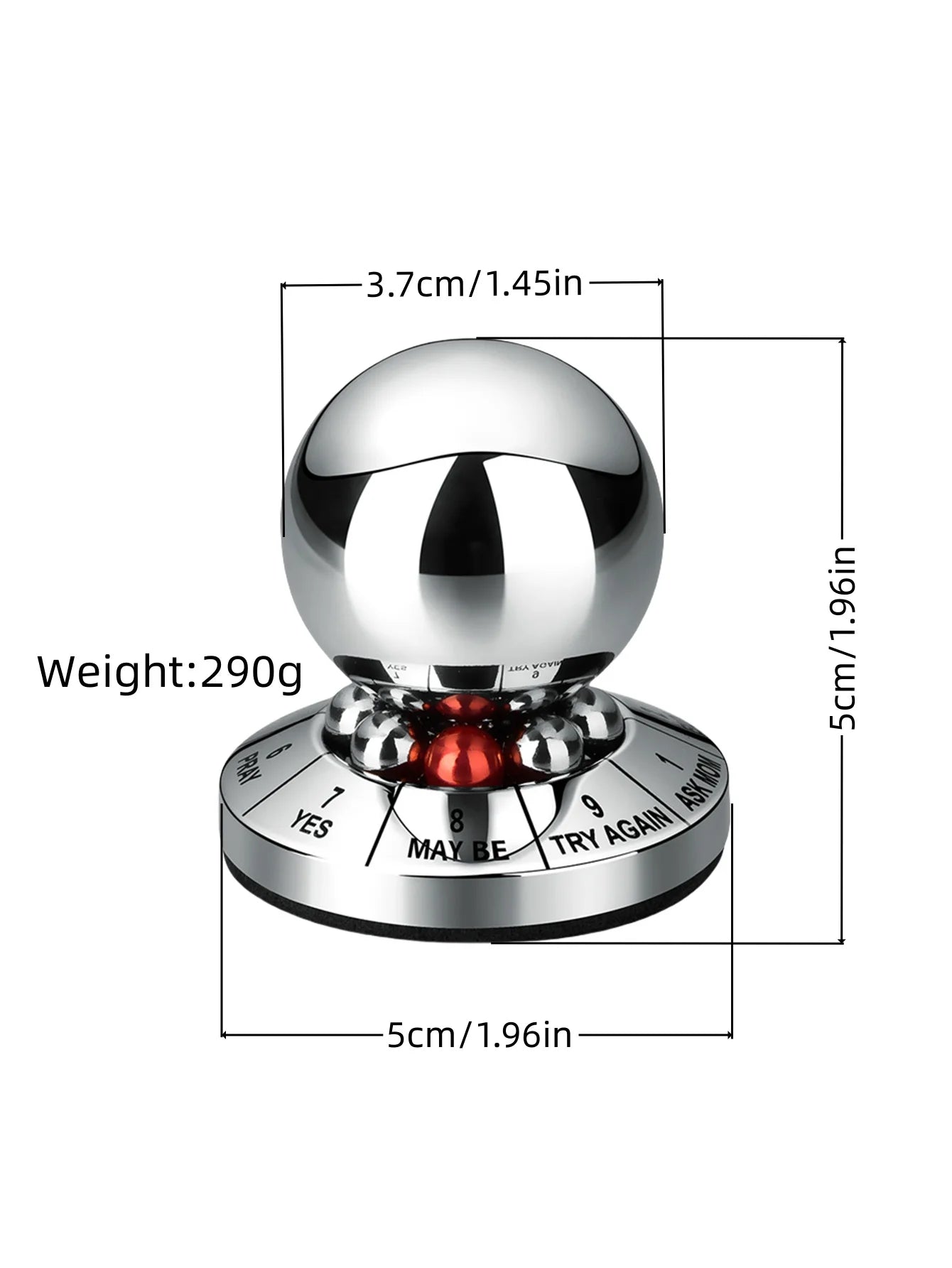 Prophecy of Fate Lucky Decision Ball Home Office Finger Rotator Anti Stress Adult Stress Relieving Toy Desktop Decoration Gift