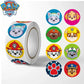 500Pcs/Set Stickers Paw Patrol Cartoon Chase Skye Stickers Cute Kids Stationery School Teacher Supplies Reward Sticker Toys Gift