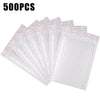 500PCS Poly Bubble Mailers Padded Envelopes Self Seal Bubble Lined Waterproof Cushion Shipping Enveloper Mailers White