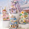 Mini ABS Self-Locking Bricks Street View Blocks Panda Coffee Ice Cream Flower Shop DIY Toy for Kids Girls Birthday Gift