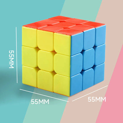3x3x3 cubic stickerless stress relief puzzle professional education smooth speed competition children's toy gifts