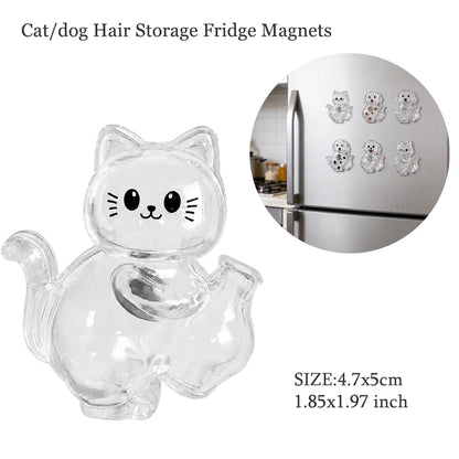 Transparent Cute Dog Pendant Keychain Creative Pet Hair Storage Capsule Hanging Ornament for Pet Lover DIY Pet Memorial Keychain