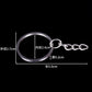 Hama Bead Accessories Metal Keychain with Chain Flat Double-layer Key Ring Hanging Ring Diy Accessories Metal Earth