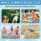 Mini Water Gun Children's Interactive Water Toy Water Spray Gun Summer Gift Toy with Linkage Rear Seat Continuous Fire Water Gun
