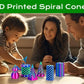 6 Pack Spiral Cone Fidget Toys 3D Printed Impossible Passthrough Pyramid Pillar Gourd Helix Screw Toys for Anxiety Relaxing