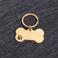 Custom Name Dog Tags Personalized Text Dog ID Tag Bone Shaped Stainless Steel Laser Engraving Anti-lost Customized Pets ID Tag