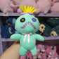 15/22cm Scrump Plush Toys Pendant Cartoon Lilo and Stitch Plush Toys Soft Stuffed Kawaii Green Doll Xmas Gift For Boys