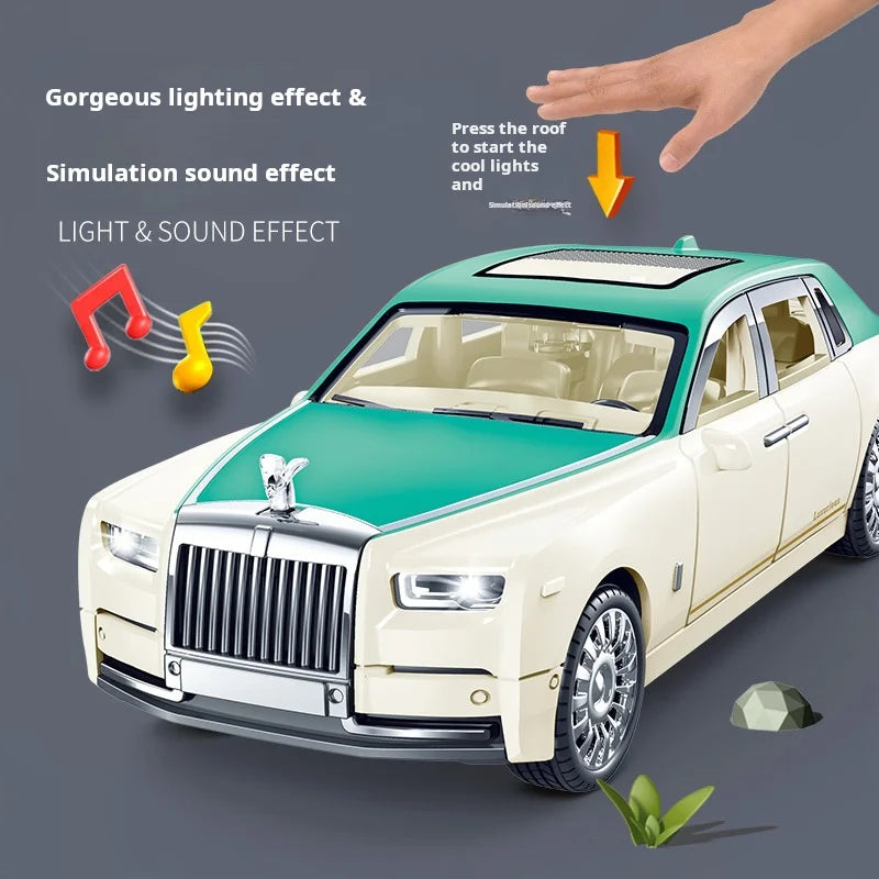 1:32 Simulation Rolls-Royce Phantom Model Car Model Ornaments Luxury Plastic Car Sedan Children's Toy Car Boy Collection