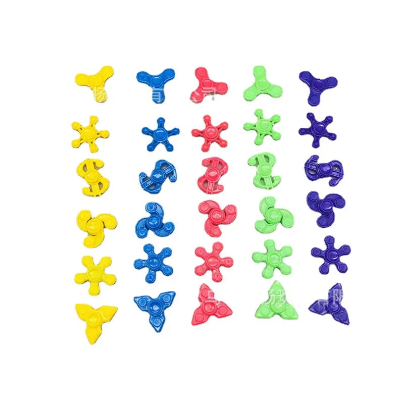 10-30pcs Mini Fingertip Gyroscope Spinners Children's Party Color Spinning Toys Spinning Gyroscopes Party Stress Relief Gifts