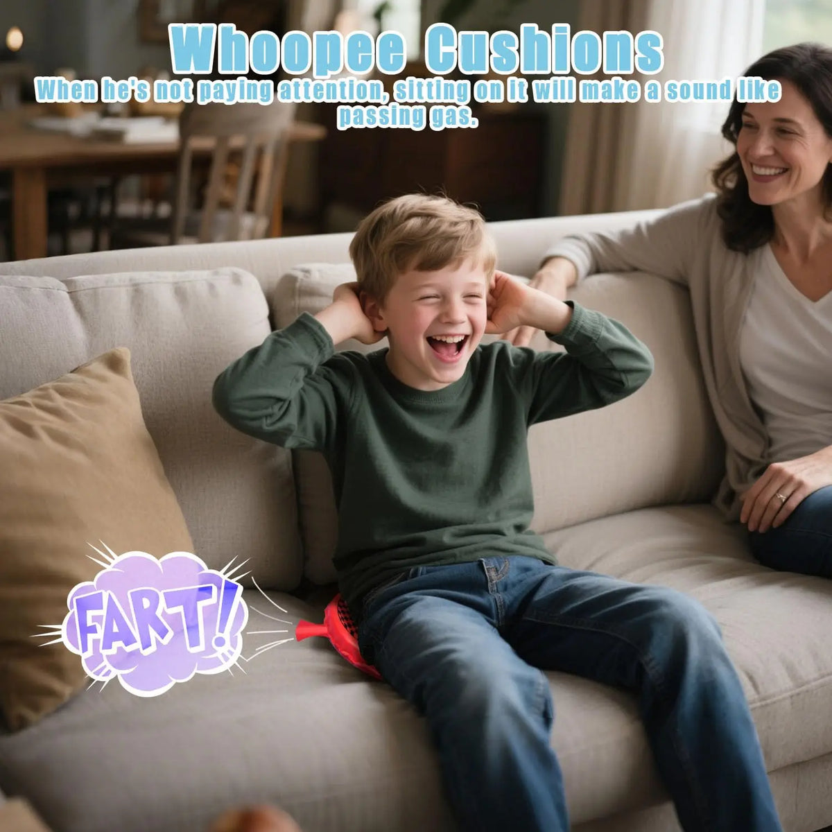 Kids Fun Prank Toys Whoopee Cushion Jokes Gags Pranks Maker Trick Funny Toy Fart Pad Pillow Toys For Children Adult