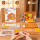 Rolife DIY Miniature House Kit Pet Store Dollhouse Wooden 3D Puzzle Model Building Kit with LED Light for Home Decor Suitable for Adults and Kids