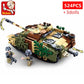 Military Operation Overlord Constructor Tank Truck Atlantic Fortress Aircraft Land Boat Army Building Blocks Brinquedos Toys