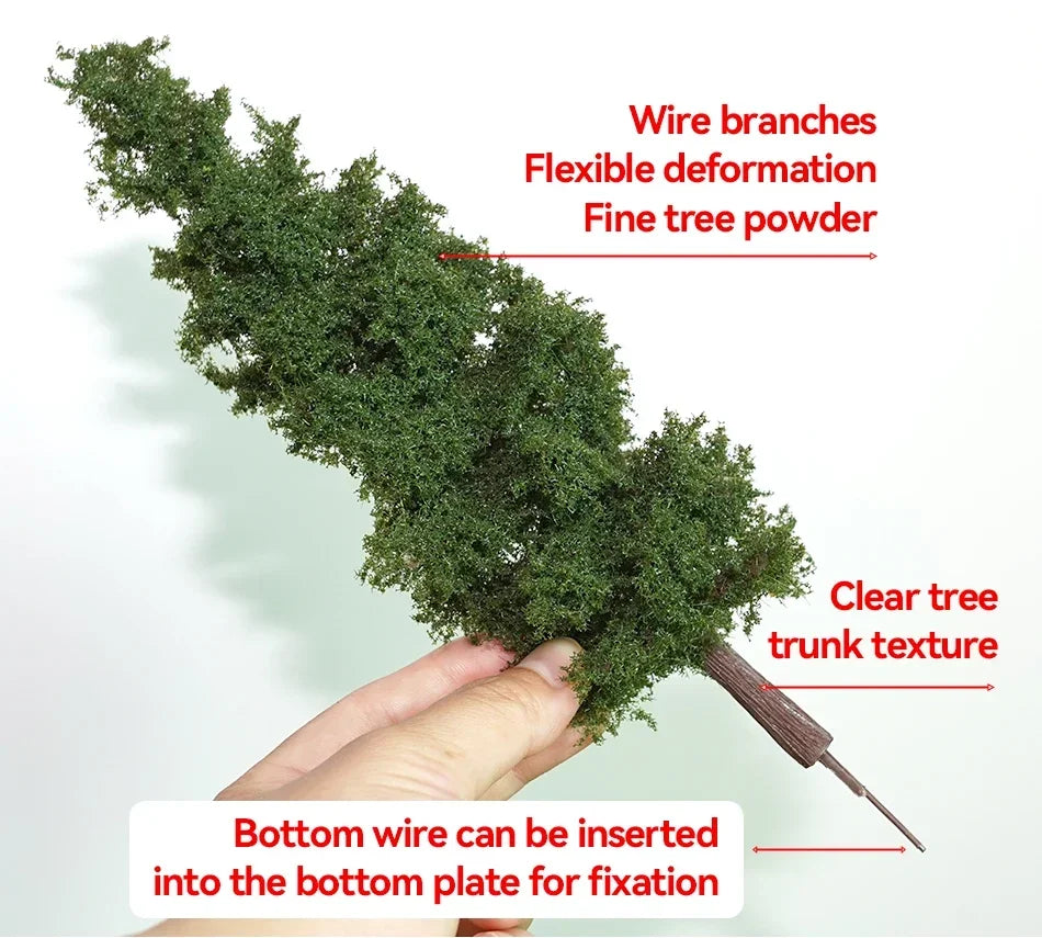 14/21cm Model Train Layout Wire Tree Model Simulation Tree Military Sand Table Material Handmade Diy Landscape Model Tree
