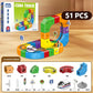 51/62/81/105//123/167PCS Magical Track Train Rechargeable 3D Building Tracks Cube Rails STEM Educational Toys Birthday Gift