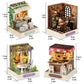 Wooden Miniature Doll House DIY Handmade Assembly Model Building Kit With Dust Cover 3D Puzzle Toys Birthday Gifts Dollhouse