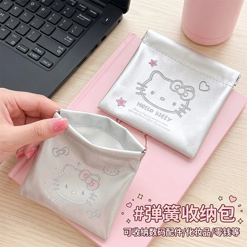 Kawaii HelloKitty cartoon peripheral storage bag, makeup bag, multifunctional packaging bag