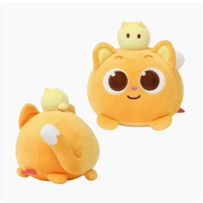 Cute Pinkfox Hogi Ninimo Plush Toy Kawaii Soft Stuffed Orange Cat Doll Animation Peripheral Plushie Throw Pillow Birthday Gifts
