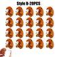 Cute 12cm Plush Capybara Keychain Snot Pulling Charm Cartoon Stuffed Animal School Bag Pendant Gift For Kids Adults